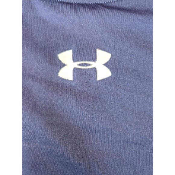 Under Armour Mens HeatGear Compression Shirt XL Navy - Picture 7 of 8